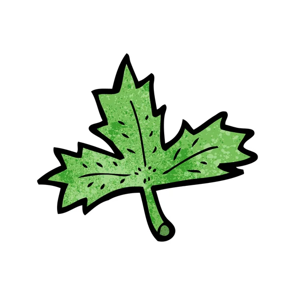 Hoja verde — Vector de stock