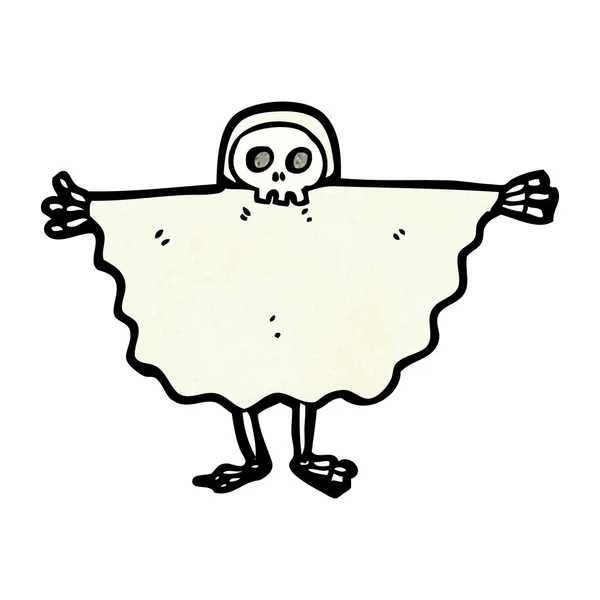 Persona in costume da fantasma — Vettoriale Stock
