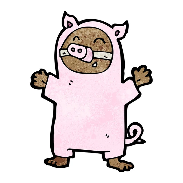 Pig costume — Stock Vector