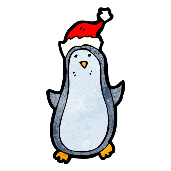 Kerstmis pinguïn — Stockvector