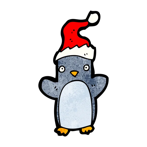 Pingüino de Navidad — Archivo Imágenes Vectoriales