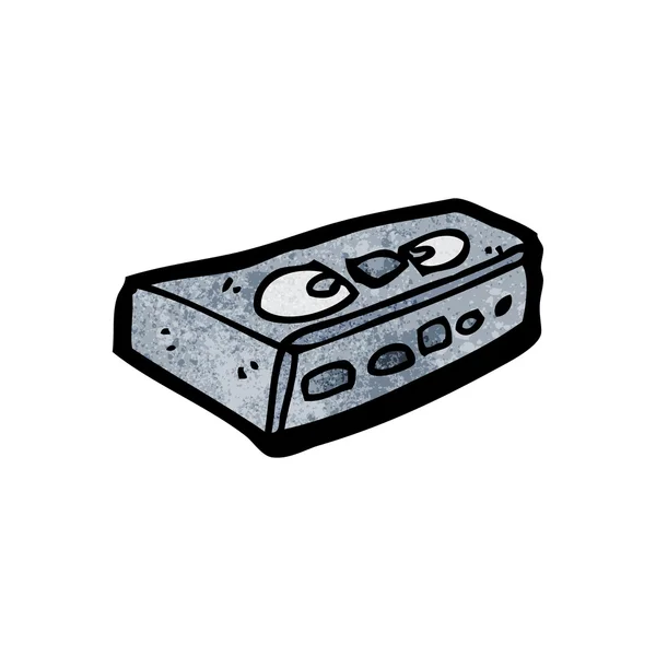 Velho vídeo cassete — Vetor de Stock