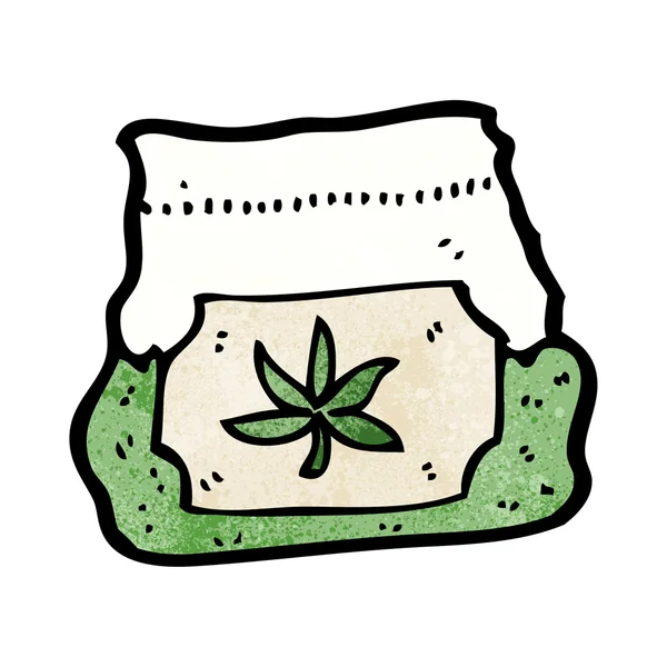 Bag of weed — Stock Vector