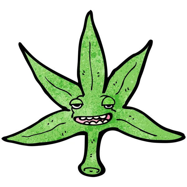 Hoja de marihuana — Vector de stock