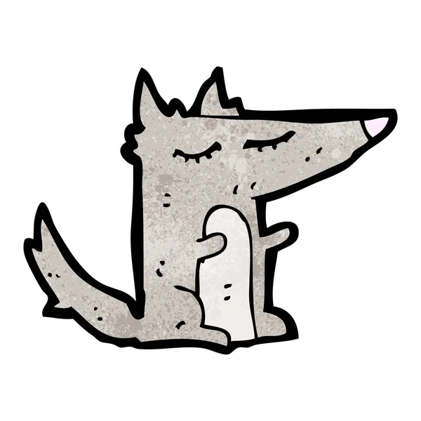 Pequeño lobo — Vector de stock