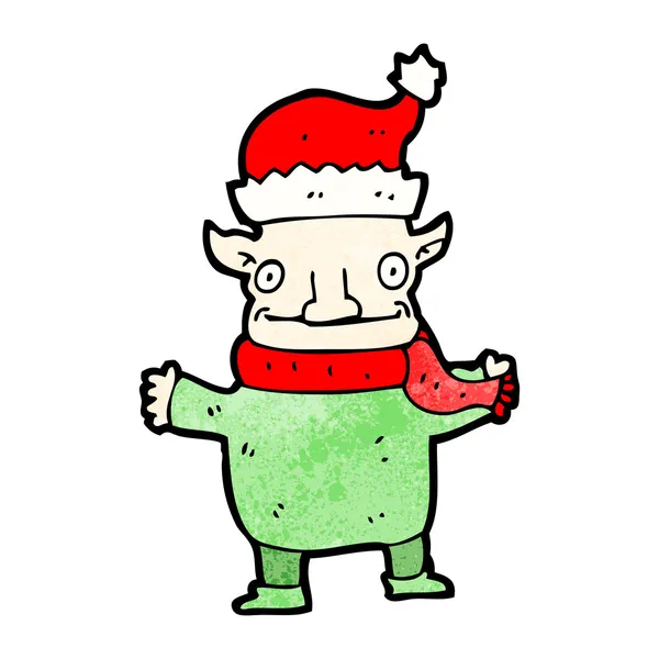 Elfo de Navidad — Vector de stock