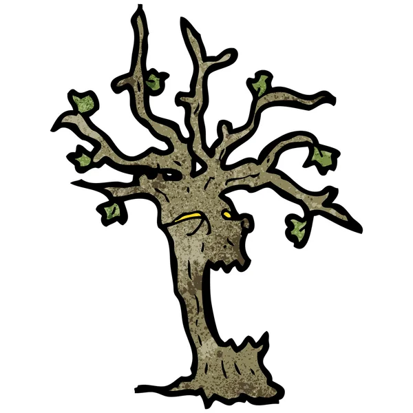 Árbol espeluznante — Vector de stock