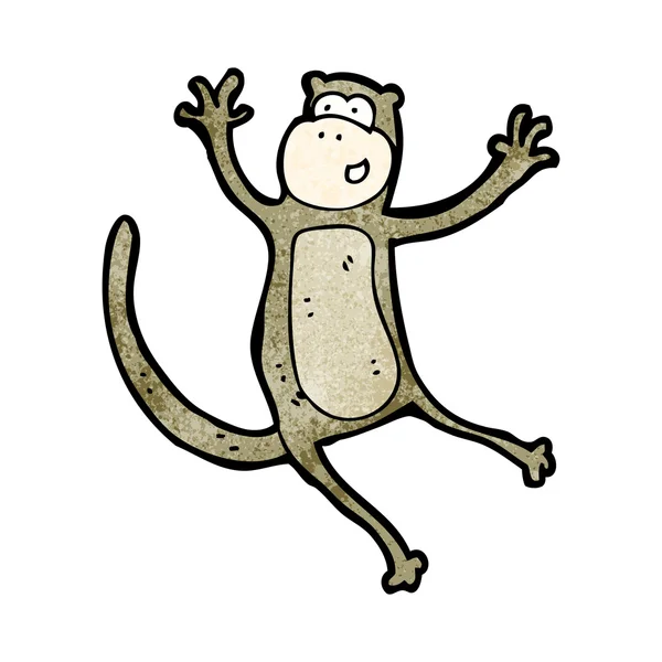 Jumping monkey — Stock Vector