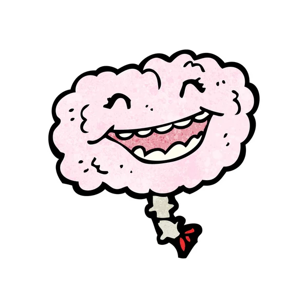 Gross laughing brain — Stock Vector