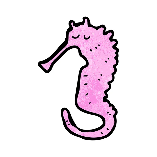 Cavalluccio marino rosa — Vettoriale Stock