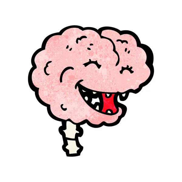 Gross laughing brain — Stock Vector