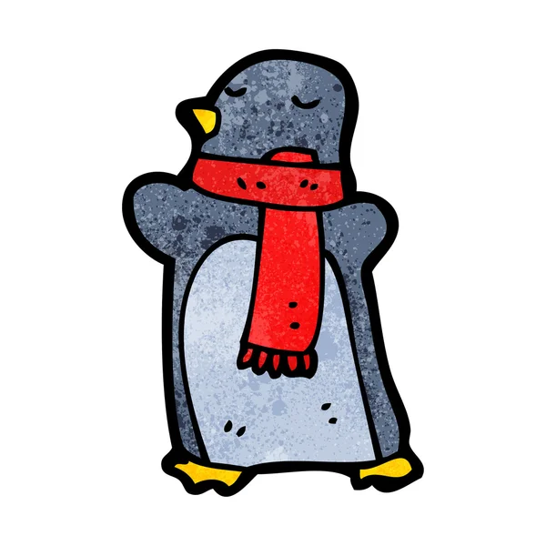 Pinguim em cachecol —  Vetores de Stock