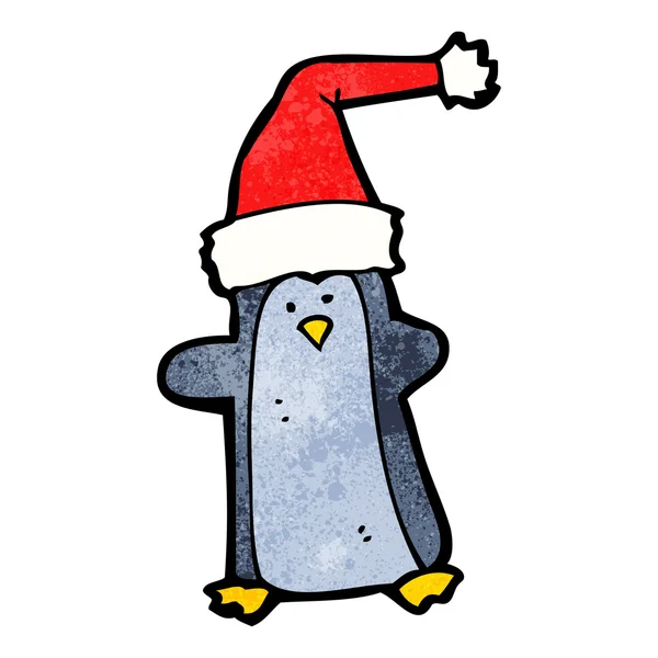 Pingüino de Navidad — Archivo Imágenes Vectoriales