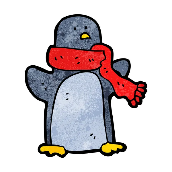 Pinguim em cachecol —  Vetores de Stock