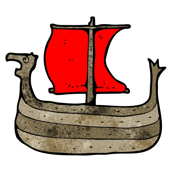 Viking boot — Stockvector