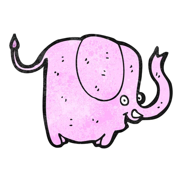 Roze olifant — Stockvector