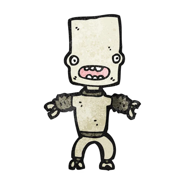 Маленький робот хлопчик мультфільм — стоковий вектор