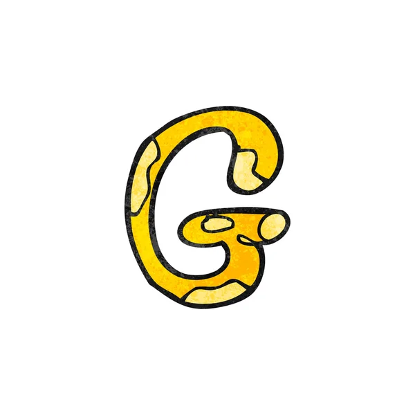 Cartoon bokstaven g — Stock vektor