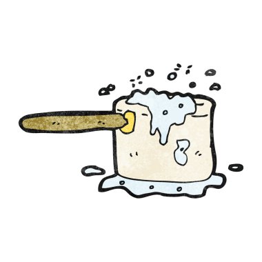 üzerinde kaynar tava