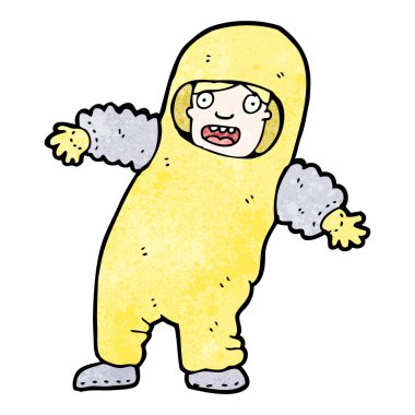 (raster versiyonu) karikatür sevimli kedi