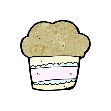Çikolatalı muffin karikatür