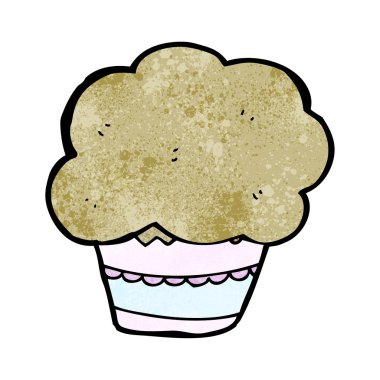 Çikolatalı muffin karikatür