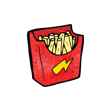 patates kızartması karikatür