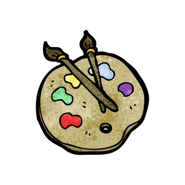 Sanatçının paleti çizgi film