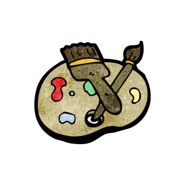 Sanatçının paleti çizgi film