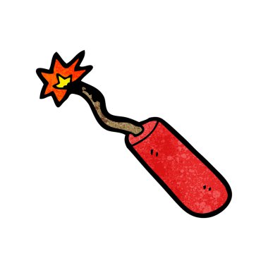 Retro karikatür dinamit