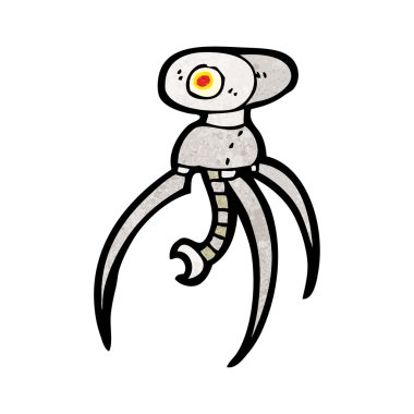 örümcek robot karikatür