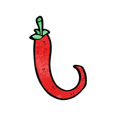 karikatür chili biber