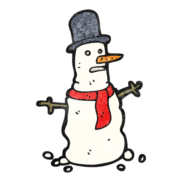 Chagrijnig sneeuwpop — Stockvector