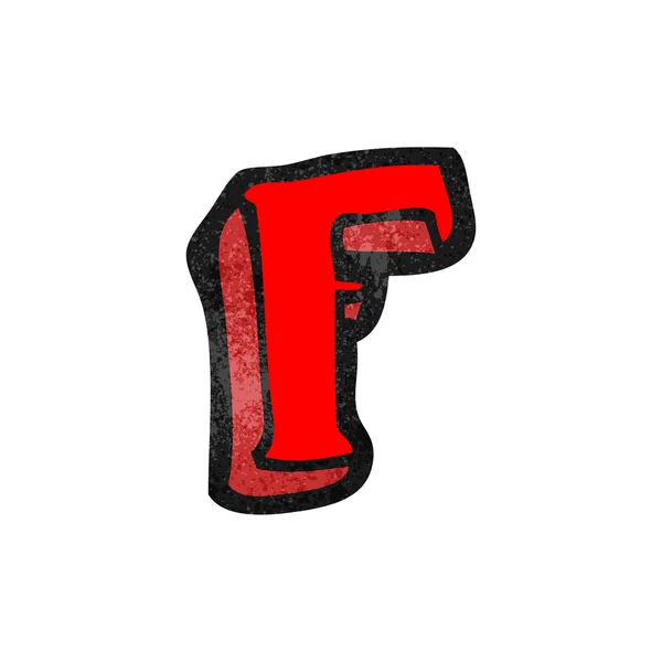 Alfabet f — Stockvector