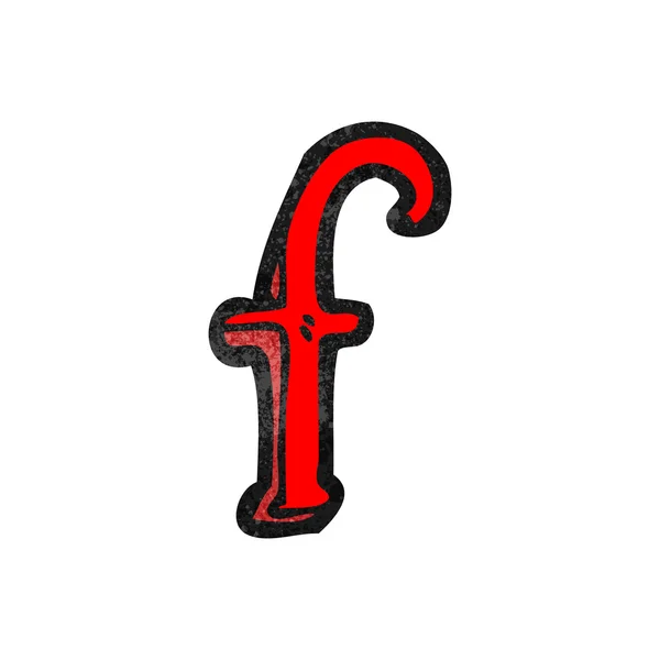 Písmeno f — Stockový vektor