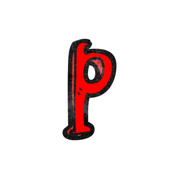 Lettera P — Vettoriale Stock