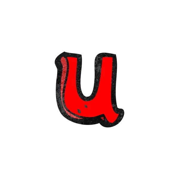 Letter u — Stock Vector