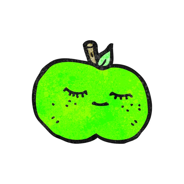 Glücklicher Apfel — Stockvektor