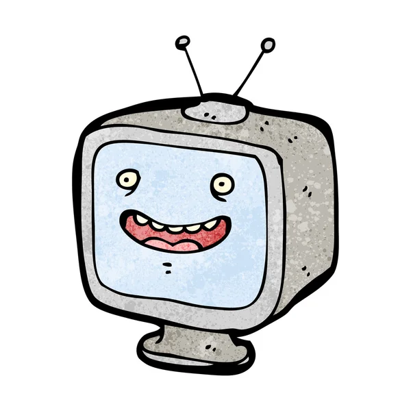 Televisão feliz — Vetor de Stock