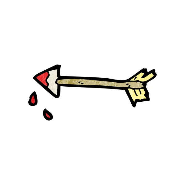 Maldita flecha medieval. — Vector de stock