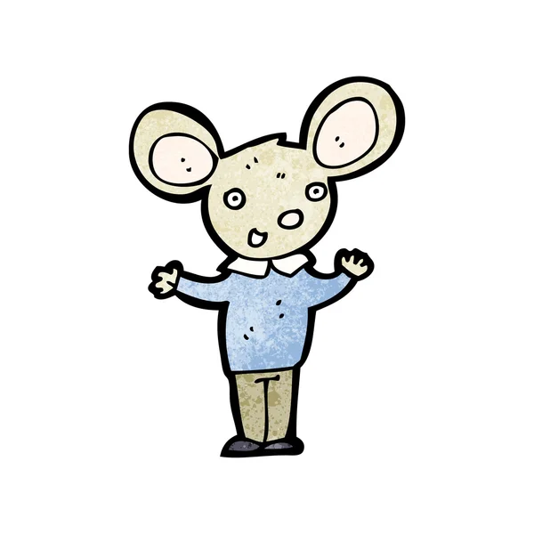 Mouse wearing clothes — Stock Vector