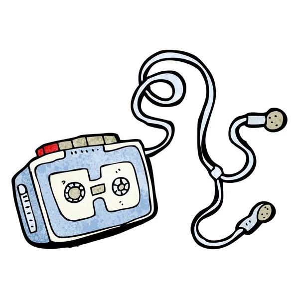 Retro cassette player — Stock Vector