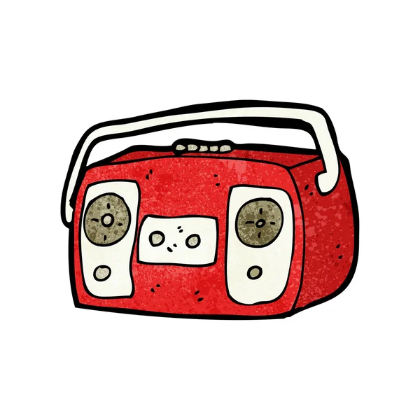 Retro cassette player — Stock Vector