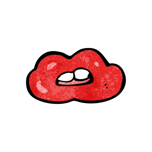 Lábios vermelhos sexy — Vetor de Stock