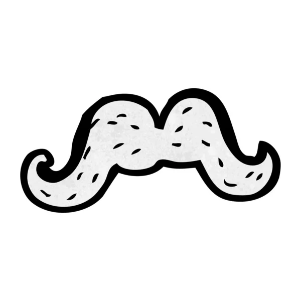 Bigode dos desenhos animados — Vetor de Stock