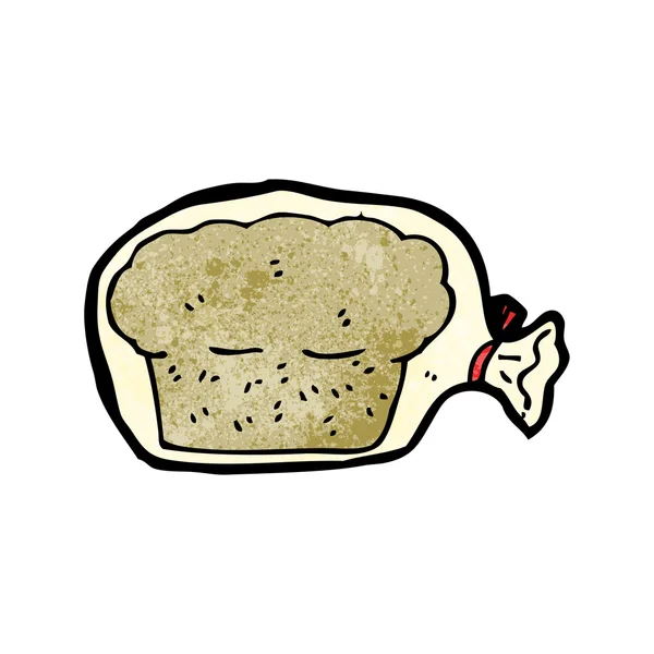 Laib Brot in Tüten — Stockvektor