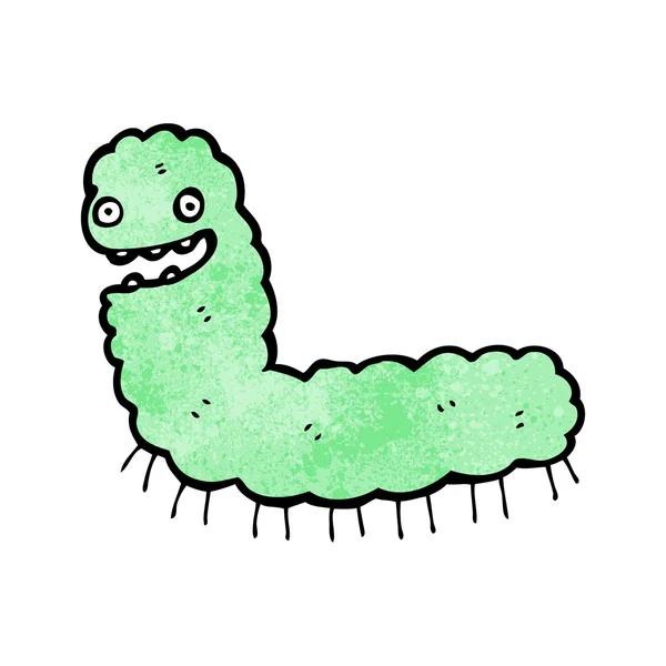 Gelukkig caterpillar cartoon — Stockvector