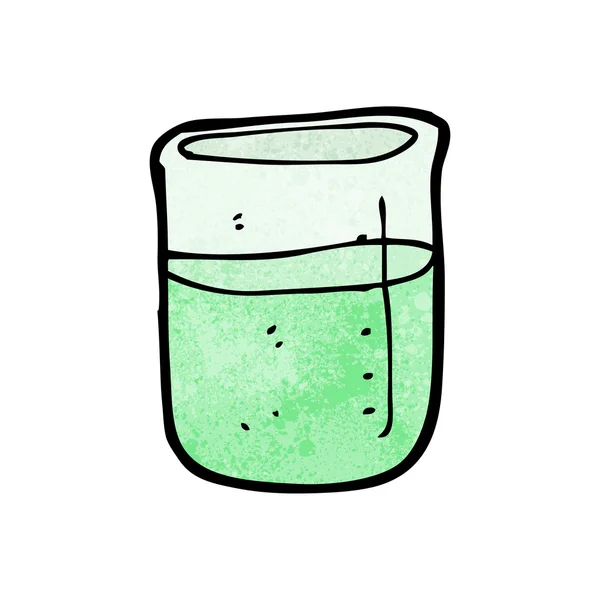 Ciencia de dibujos animados vaso de precipitados — Archivo Imágenes Vectoriales