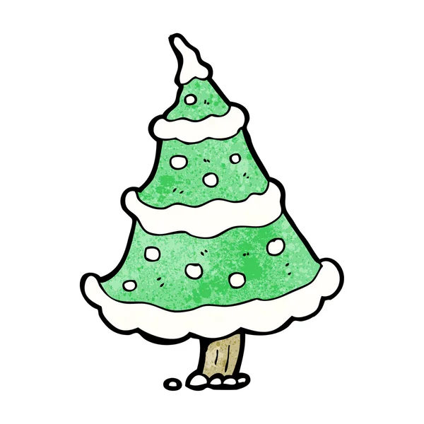 Weihnachtsbaum-Cartoon — Stockvektor