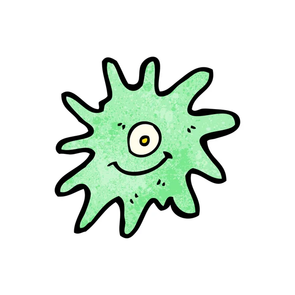 Desenhos animados de germe assustado — Vetor de Stock